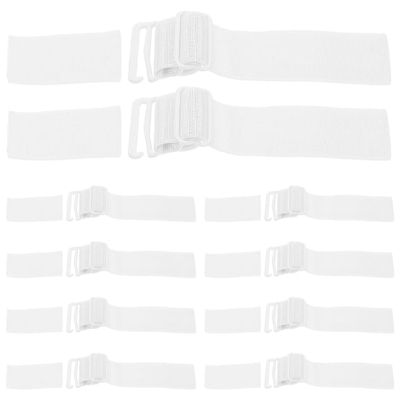 BESTYASH 10Pcs Elastic Hat Strap Replacement with Adjustable Buckle for Straw Caps Golf Visors and Sun Hats