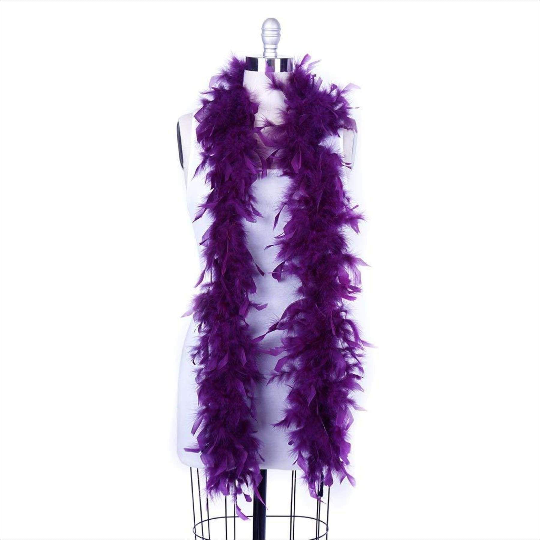 Purple Feather Boa 72in