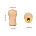 thumbnail image 2 of ZPAQI Fishing Reel Handle Knob Dia 10mm Soft Wood Knob Replacement for Spinning Reel, 2 of 13