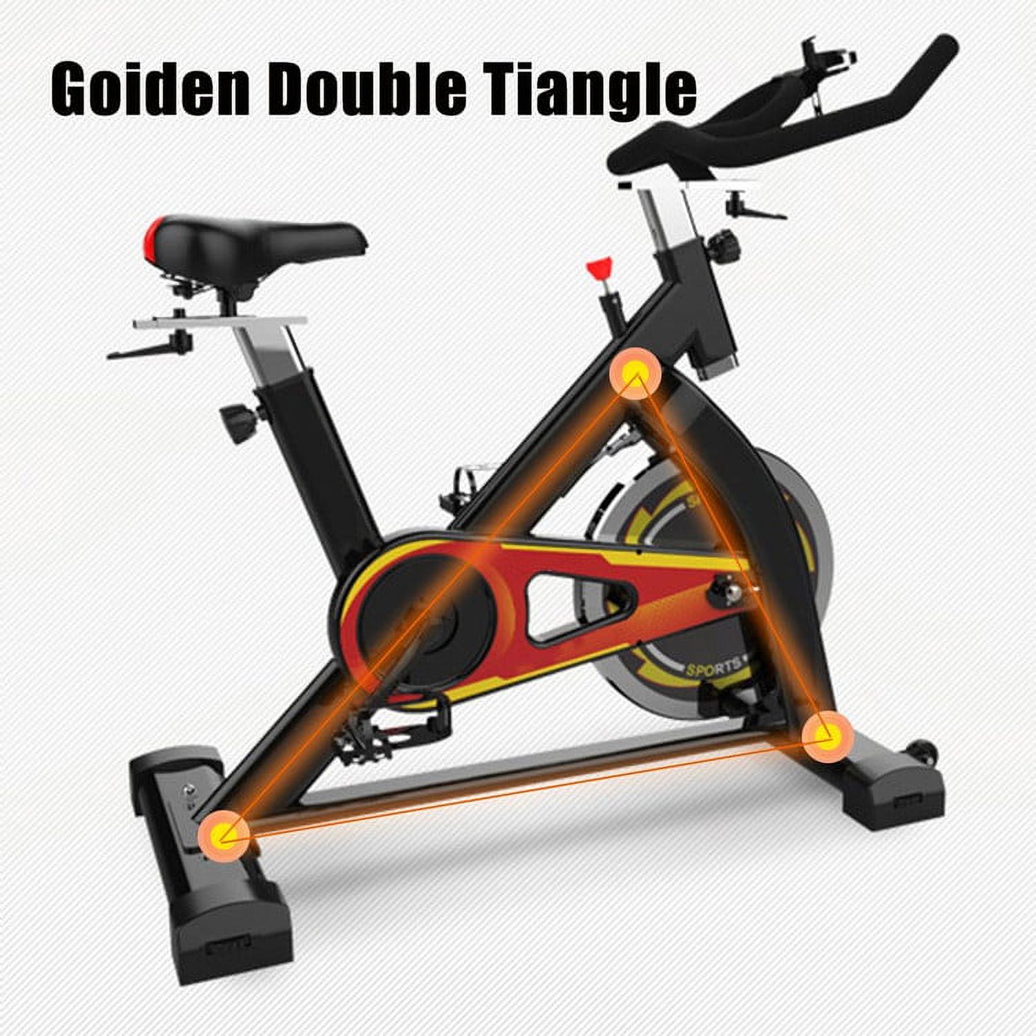 Stationary Exercise Bicycle Trainer Fitness Cardio Aerobic Exercise Bicycle Trainer S500(Black) - image 4 of 6