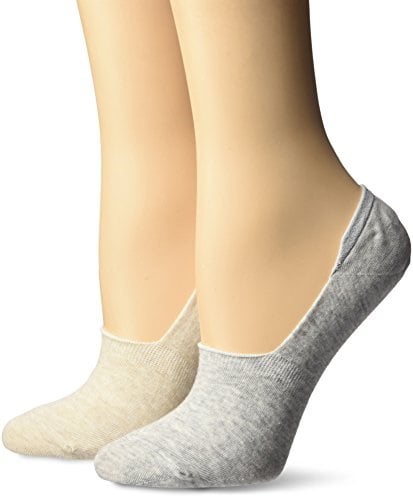 keds women's 2 pack solid sneaker liner socks, oatmeal heather assorted ...