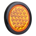 thumbnail image 3 of cciyu 1x 4" Round 24 Led LED Trailer Tail Light Round Led Stop Turn Tail Lights Brake Trailer Lights Turn Signal Light Amber Len Amber Light Stop Turn Brake Tail Lights Flush Mount for Trucks RV, 3 of 4