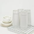 thumbnail image 5 of 8 Pack 16oz Clear Plastic Glasses for Drinking Reusable Clear Plastic Tumbler,NOGIS Clear Plastic Cup Stackable and Shatterproof Drink Tumblers for Cafe Party and Catering Supplies, 5 of 7