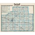 thumbnail image 2 of Warner 23x20 White Modern Wood Framed Museum Art Print Titled - Mclean Illinois Landowner - Warner 1876, 2 of 4
