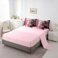 thumbnail image 5 of Castle Fairy Boys Girls Safari Leopard Bedding Comforter Set 7pcs,Chic Floral Rose Queen Bedding Sets Super Cozy,Flower Animal Cheetah Queen Sheet Sets,Microfiber Bedroom Decor,Reversible, 5 of 8