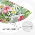 thumbnail image 5 of EasygdpTropical Flamingo Polyester Fiber Double-Sided Pillowcase,Super Soft,Comfortable And Luxurious Pillowcase,Not Easy To Break Or Deform- 16"X24", 5 of 9