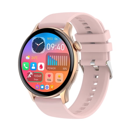 VAYKAL Smartwatch Fitness Tracker for Android and iOS Multiple Sports Modes AMOLED Display Pedometer Timer Stopwatch Make Answer Calls Message Notifications IP68 Waterproof