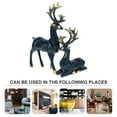 thumbnail image 5 of 2 Pcs Elk Ornaments Statue Garden Sculpture Origami Paper Resin Crafts Animal Design Adornment Set, 5 of 6