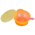 thumbnail image 1 of Baby Bowl,  Bowl Tab Heat Resistant Safe Machine Washable With Lid And Spoon For Babies Orange, 1 of 8
