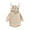 Beige, variant on Weebloom My First Easter Baby Boy Girl Outfit Bunny Ear Hooded Jumpsuit Corduroy Cute Suspender Long Sleeve Bodysuit Girls Holiday Romper Beige 0-3 Months