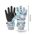 thumbnail image 3 of Fiudx Guantes de Nieve para Niños y Niñas, Forro Polar Térmico y Cálido, Diseño Resistente Al Viento y Al Agua, Equipo de Esquí y Snowboard, Mitones Deportivos para Exteriores, para Clima Frío Invern, 3 of 3