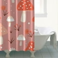 thumbnail image 5 of Woodland Mushroom Shower Curtain - Whimsical Mushroom & Magical Forest Mushrooms Design 72x84 Inch Hotel Style Bathroom Curtain with Metal Grommets, 5 of 5