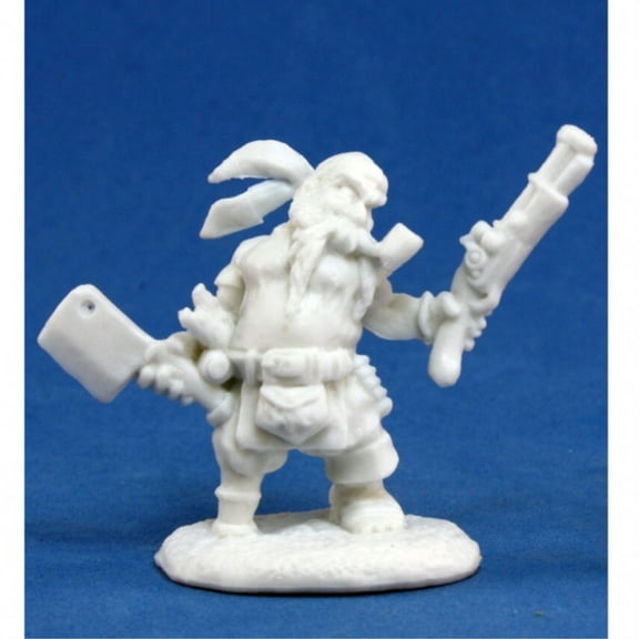 Gruff Grimecleaver, Dwarf Pirate (1) Miniature REM77133 Reaper