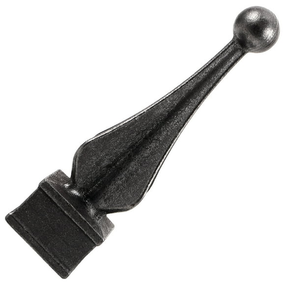 UPGRATOR 1Set Black Iron Conical Top Decorative Fence Finial for Gardeners Garden Protection