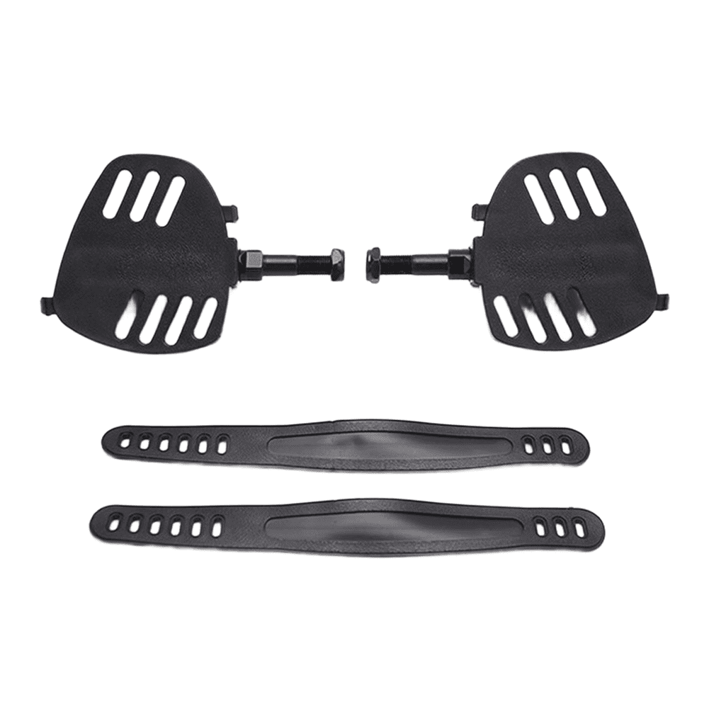 Exercise Bike Pedals W/ Anti Loose Nut Adjustable Straps 1/2'' Fitness