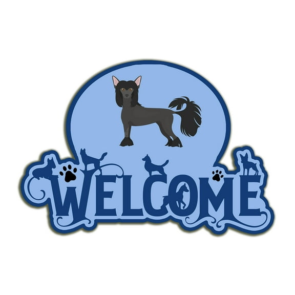 Chinese Crested #1 Welcome Door Hanger Decoration