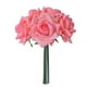 thumbnail image 3 of Ramo de rosas rizadas de 5 cabezas - Flores artificiales, realistas, plástico duradero - para boda Decoración del hogar, 3 of 6