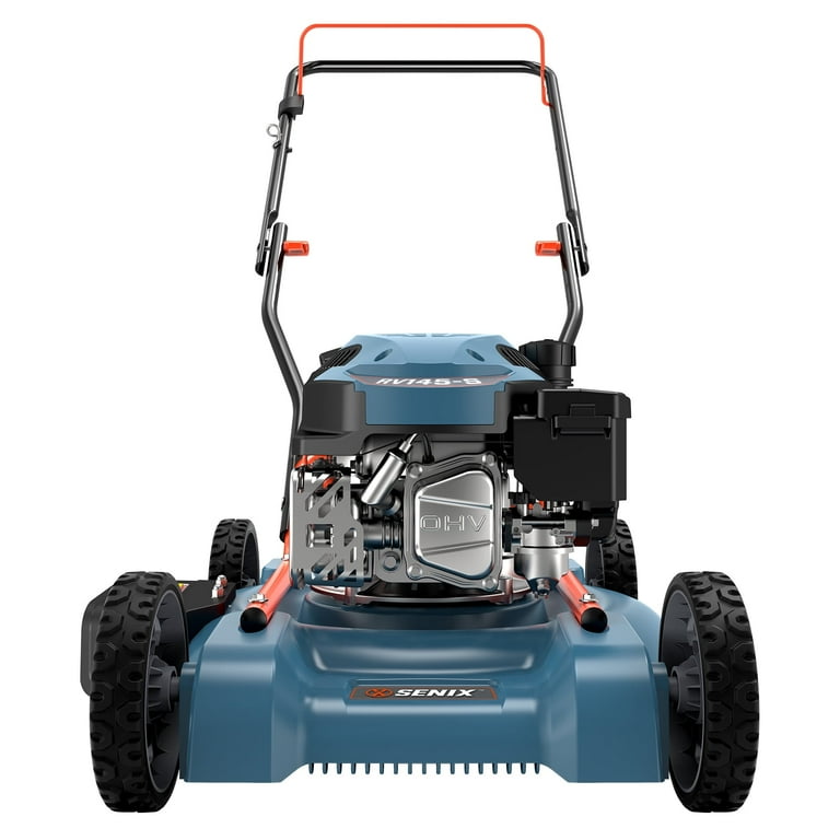 SENIX 18in Gas Lawn Mower, 144cc 4-Cycle Engine, Side