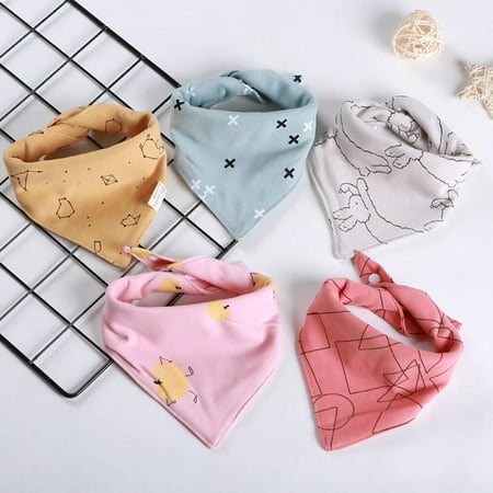 4 pieces/lot Baby Bibs Drooling Cotton Baby Scarf Burp Cloth Bandana Bibs Newborn Baby Boy Infant Girl Toddler Stuff Accessories color 11