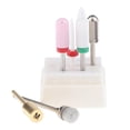 thumbnail image 3 of de brocas de cerámica para uñas, brocas para cutículas con cepillo para eléctricas de uñas, manicura, pedicura, acrílico, herramientas par Colcomx Set de brocas para uñas, 3 of 7