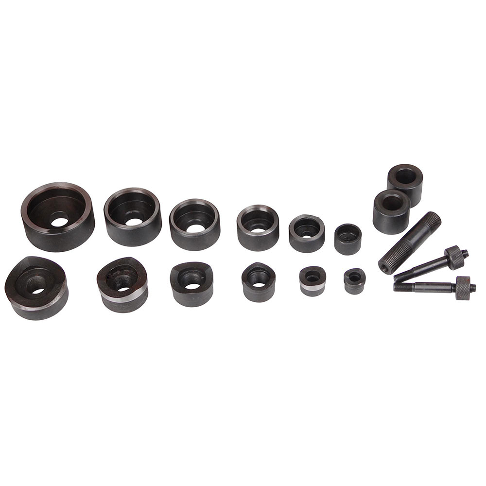 HYDRAULIC KNOCKOUT PUNCH DIE SET HOLE PUNCHES 10 TON 11 PIECE NEW Hand Tools Knockout & Punch Sets