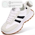 thumbnail image 4 of CHICVOMEY Women's Chunky Platform Sneakers - Retro Walking Sneakers with Cushioned Sole - Lightweight Casual Shoes for Daily Travel, 4 of 9
