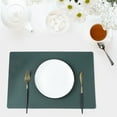 thumbnail image 4 of Homerr Placemat Heat-resistant Placemats Faux Leather Placemats - Heat Resistant, Non-Slip, Stain-Proof, Reusable, Rectangular, 4 of 11