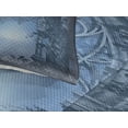 thumbnail image 3 of Ambesonne Scenery Quilted Coverlet 3 Pcs, Foggy Palace, Queen Size, Navy Blue and Grey, 3 of 4