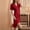 Red, variant on Juslio Nightgowns for Women Padded cups Sexy Comfortable Long Sleepshirts