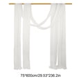thumbnail image 3 of Wedding Arch Draping Fabric Sheer Curtain Drapes | 30" x 19.6 ft Long Backdrop Curtains for Wedding Anniversary Party, Summer Outdoor Events Drapery, Photo Backgrounds - White, 3 of 6