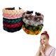 thumbnail image 1 of Ganfancp Trenza Diademas de Terciopelo Criss Moda Pelo Grueso Ancho Sólido Antideslizante Hinchada Diadema Acolchada Accesorios para El Cabello Lindo para Las Mujeres Niñas Artículos En Liquidación 1, 1 of 2
