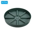 thumbnail image 3 of Unique Bargains Plant Pot Saucers 10.5 Inch, 6 Pack Plastic Round Plant Pot Flower Drip Tray, Green, 3 of 6