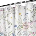thumbnail image 3 of Pioneer Flower Floral Print Pattern Shower Curtain 36"x72" ,Bathroom Decorative Shower Curtains Set with 12 Hooks,Modern Waterproof Washable Shower Curtain, 3 of 6