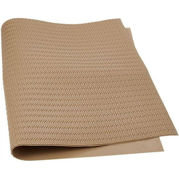 1pc Anti Skid Rubber Shoes Bottom Heel Sole Wear Resistant Raised Grain Repair Sole Pad for Boots Leather Shoes Rectangle Tan 559x382x3.5mm