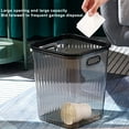 thumbnail image 4 of Matoen Transparent Trash Can, Bathroom Trash Cans, Plastic Slim Waste Basket, Clear Garbage Can for Bathroom, Bedroom, Kitchen, Home, Office, 4 of 8