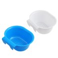 thumbnail image 3 of KAKOWELY Fruit Washing Tool Rectangular Sink Basket Plastic 2Pcs, 3 of 10