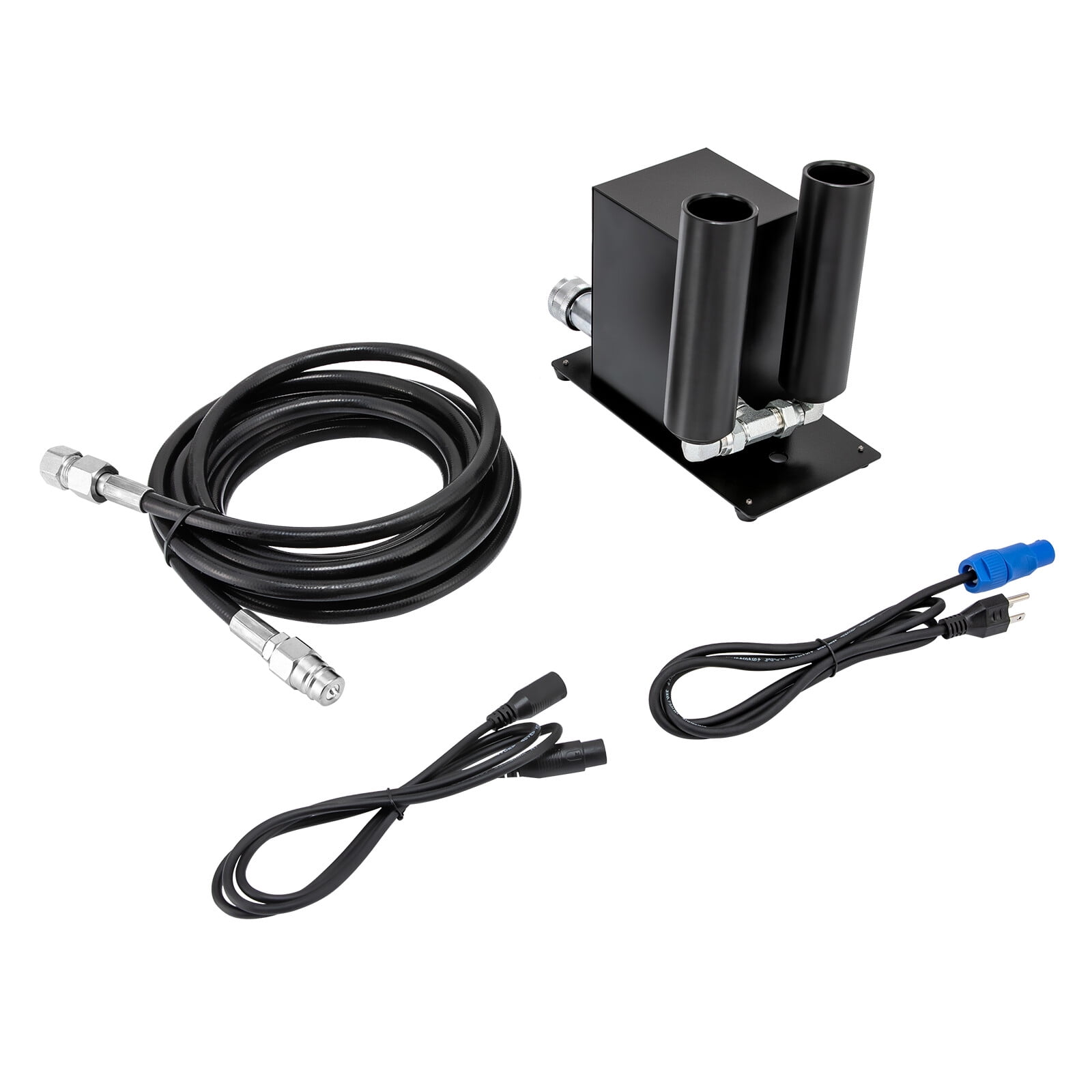 110V 150W Smoke Machine, Fog Machine Black 9.45*5.12*9.06in for Public Squares, Ice Rinks, Light Parties, Holidays