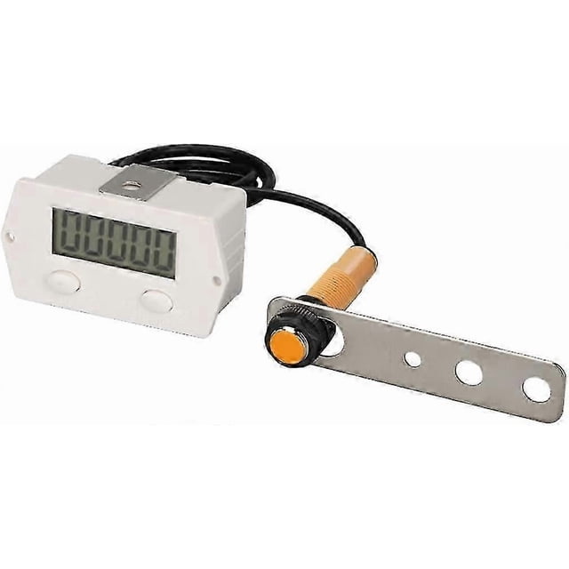 Digital Counter Electronic Clicker Counter Magnetic High Sensitive Row Number Xj-5j Clicker Counter White Industrial Control Switchwhite1pcs)
