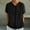 Black, variant on Dressy Shirts for Women Button Down Solid Color Short Sleeve Lapel Collared Blouses Ladies Summer Casual Beach Tops
