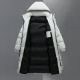 thumbnail image 5 of Long Down Jacket Men Hooded Down Coat Winter Warm Thick Puffer Jacket White Duck Down Parkas Outdoor Outerwear Windproof Coat, 5 of 5