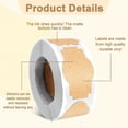 thumbnail image 6 of SHENERDA Brown Stickers 300 Piece Brown Writable Blank Tags Roll 1.97x1.18inch Labels for Jars for Oil Bottle Lids Food Storage Pantry Envelope Packaging Decoration Crafts Holiday Store Owners sweet, 6 of 7
