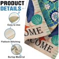thumbnail image 4 of Turtle Beach 28 x 40 House Flag Welcome Summer Double Sided, Tropical Ocean Burlap Garden Yard Decoration Rustic Coastal, Nautical Sea Seasonal Outdoor Décor Decorative Large Flag, 4 of 6