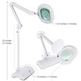 thumbnail image 2 of Brightech Lightview XL 2 en 1 Lampe Loupe Réglable au Sol et au Bureau, Blanc, 2 of 10
