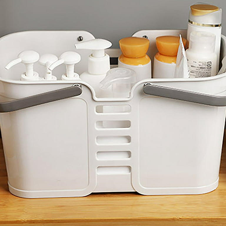 Big Organizer Bins Portable Shower Caddy Basket Storage Bag with Handle Wash Bag Storage Box for Bathroom College Dormitory Room Kitchen Camp Under