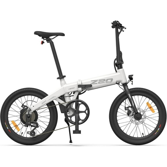 HIMO Z20 Folding E-bike - White, Range up to 80 KM, 6-Speed Shimano Transmission System, Removable 36V/10.5Ah Battery, 3 level pedal assist HD LCD Display