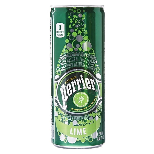 Perrier Sparkling Natural Mineral Water Lime, 8.45 FL OZ by Nestle Waters