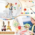 thumbnail image 3 of Juego de guitarras de madera DIY Syhood de 18 piezas con pinturas para niños, 3 of 7