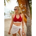 thumbnail image 2 of Oudiya Women's Sheer Bikini Wraps Chiffon Cover Ups Short Sarongs for Swimwear S-3XL, 2 of 5