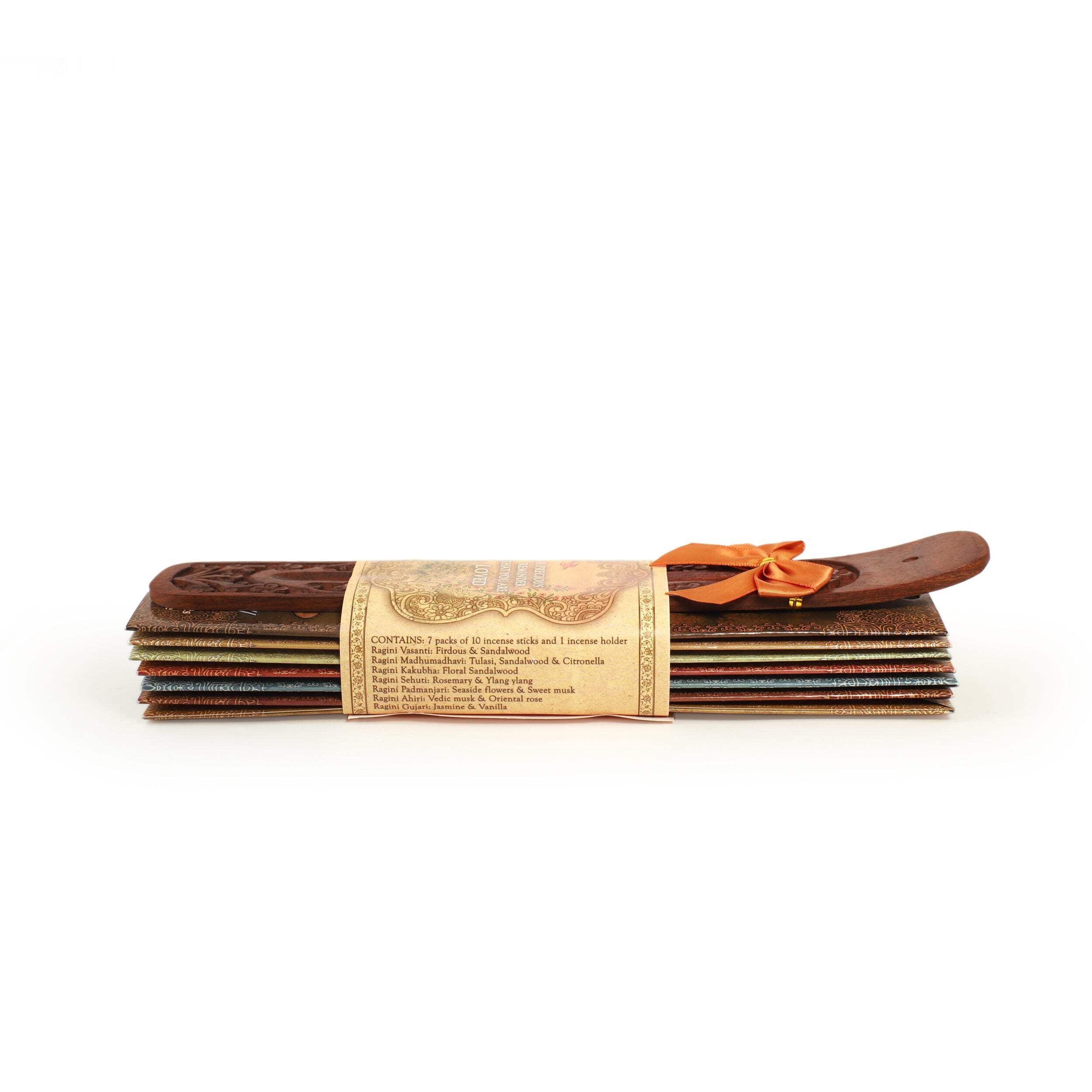 Incense Gift Set - Flat Burner + 7 Harmony Incense Stick  greeting A Precious Reminder that You are Loved