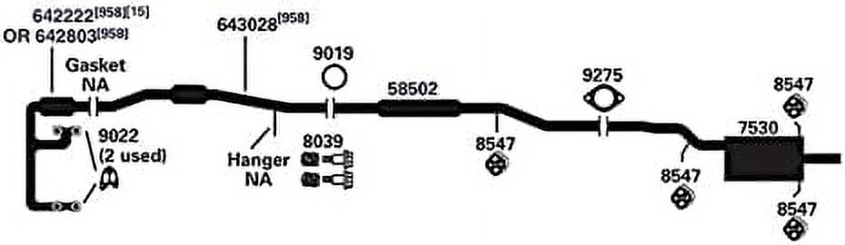 AP 8039 Exhaust Bolt and Spring Fits select: 2006-2007 SUBARU B9 TRIBECA, 2008-2014 SUBARU TRIBECA